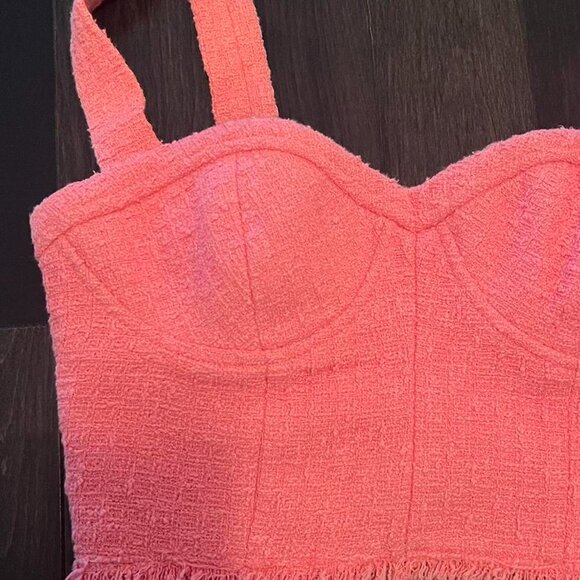 Zara Pink Tweed two-piece set - (skirt and top) - Picture 2 of 3